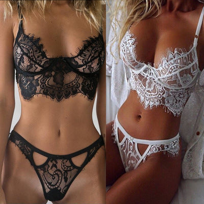 Women Lingerie Babydoll Underwear Sleepwear Nightwear Bra Set Gstring Panties