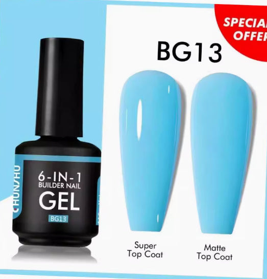 6 IN 1 Extension Gel 15ML Builder Nail Gel In A