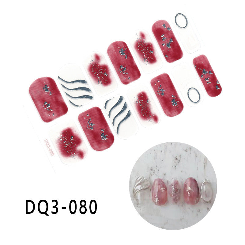 Gilding  Diamond Tearable Nail Sticker Color Gradient