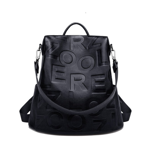 Sac à main tendance de grande capacité pour femme avec couche supérieure en cuir de vache