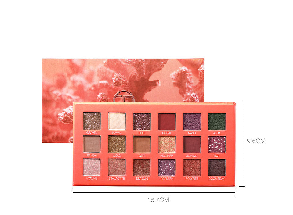 Small-cap Milk Tea Color Portable 18-color Matte Eyeshadow Palette