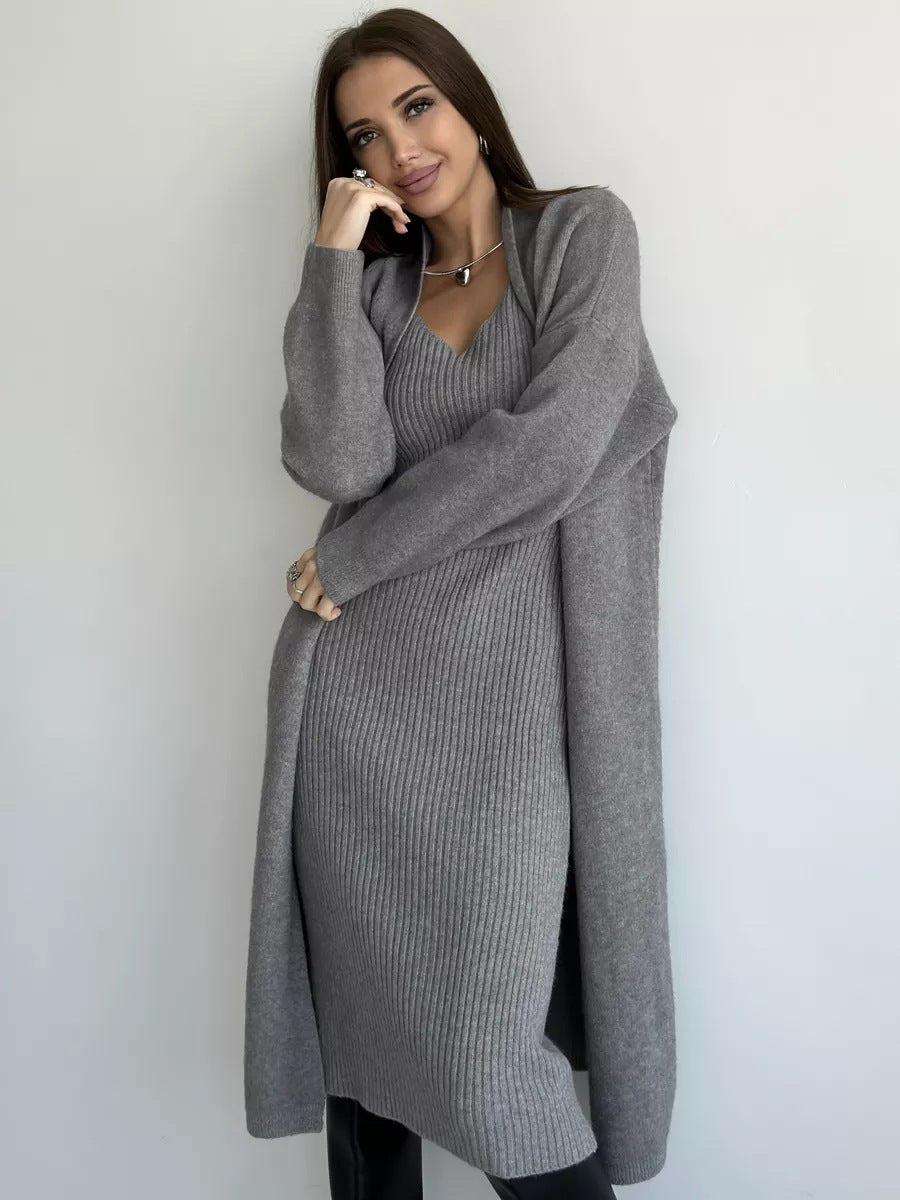 Knitted Dress Fashion Women's Wear Knitted Long Sleeve