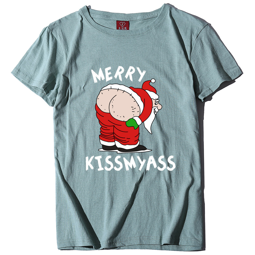Christmas Women T-Shirt Funny Santa Unisex