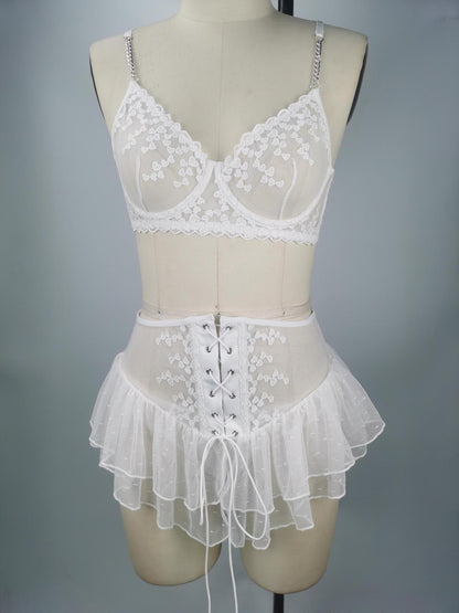 Lace Lingerie Suit Transparent Temptation Uniform