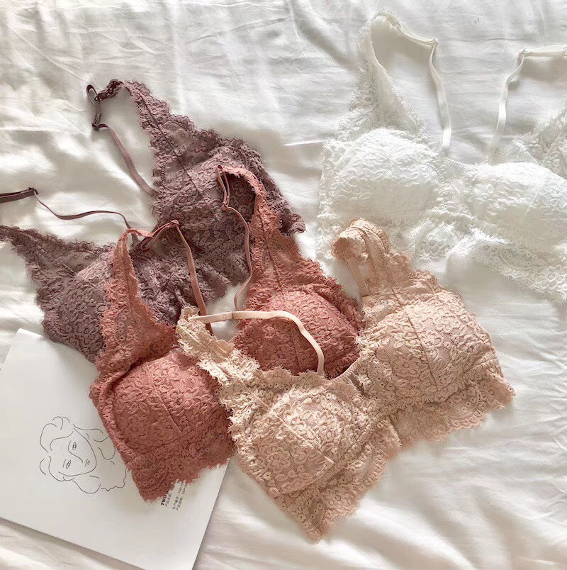 Lace Fashion Bra Set Sexy Gathering French Lingerie