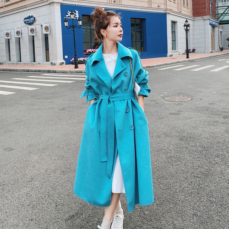 Women's Double-sided Woolen Mid-length Woolen Coat