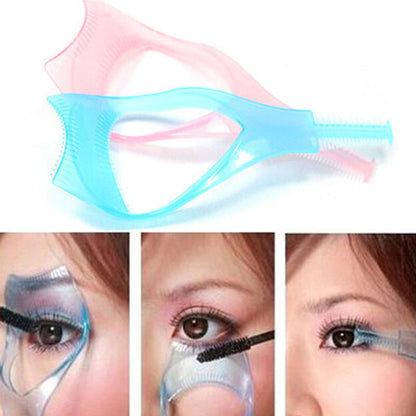 Cross-border exclusive three-dimensional crystal three-in-one eyelash card, eyelash assistant, eyelash curler, makeup tools