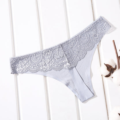 Ice Silk Lace Fabric Seamless Women's Underwear