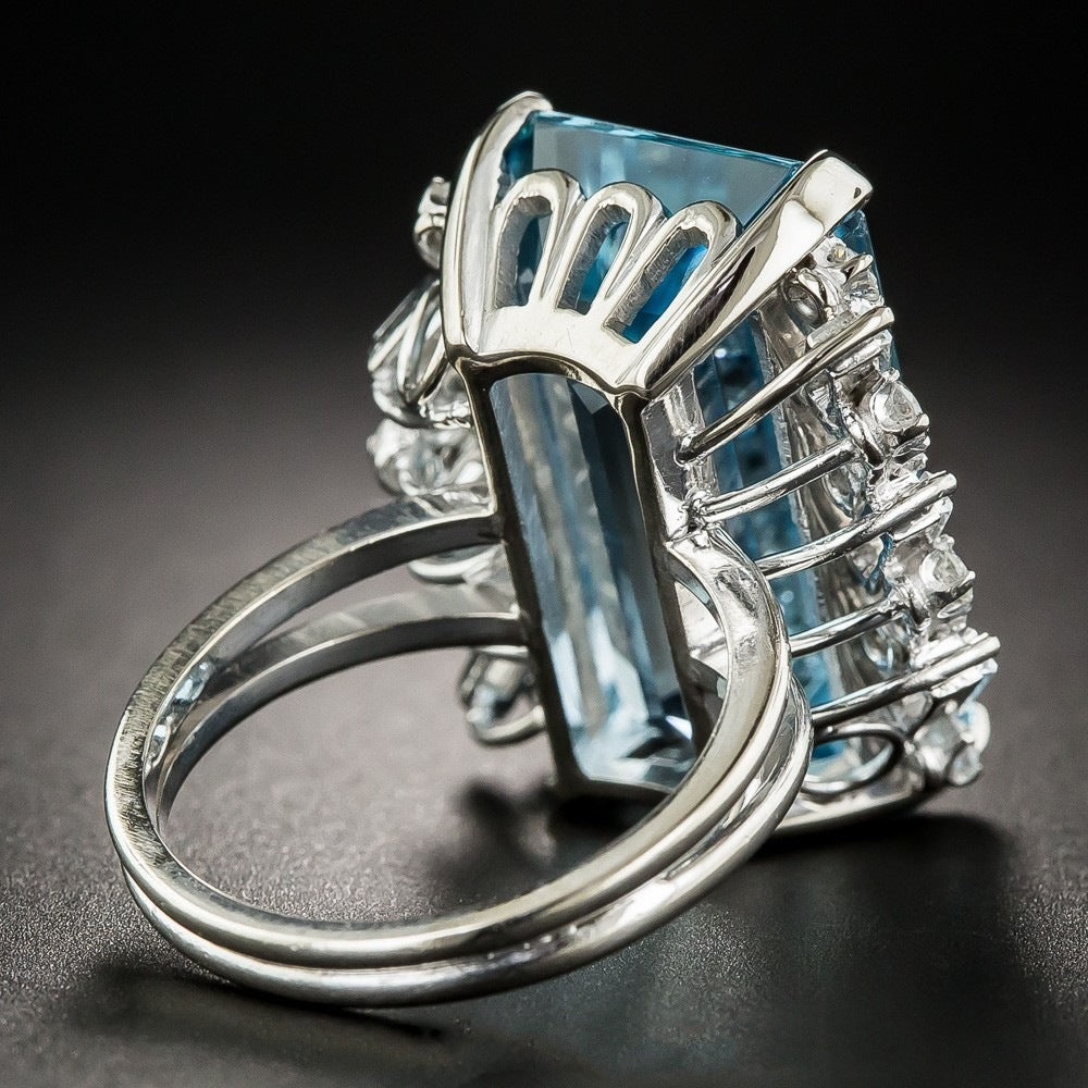 Fashion Luxury Topaz Sapphire Ring Hand Jewelry