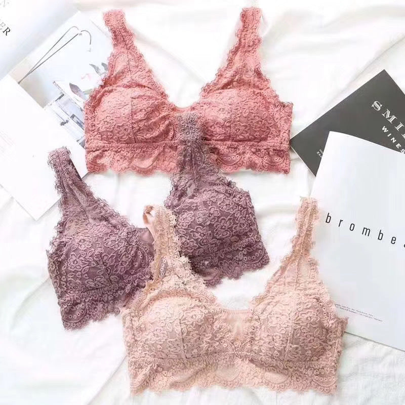 Lace Fashion Bra Set Sexy Gathering French Lingerie