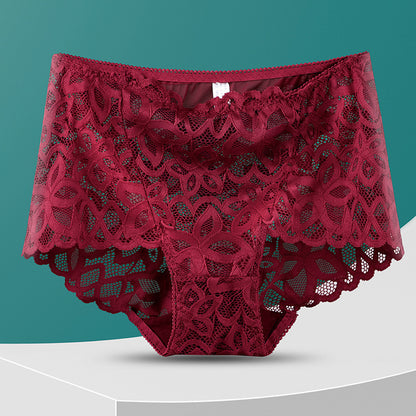 Fashion Women's High-waisted Panties Hollow Out