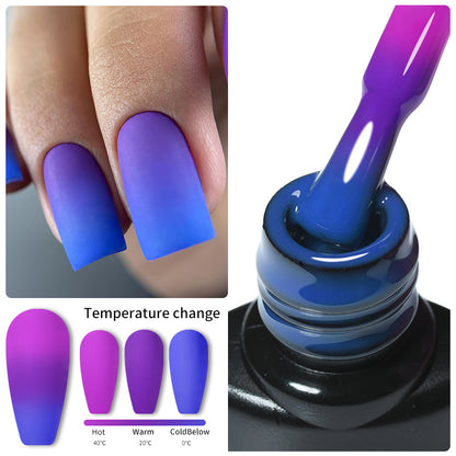 Color Changing Thermal Gel Nail Polish Winter