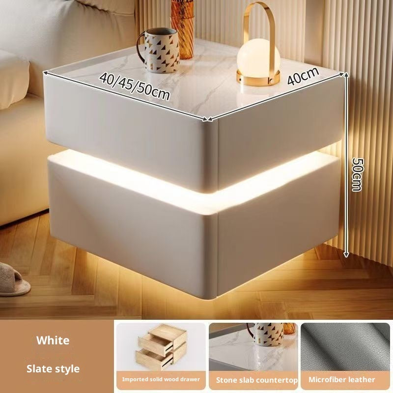 Light Luxury Multi-function Wireless Charging Bluetooth Smart Bed Cabinet Smart