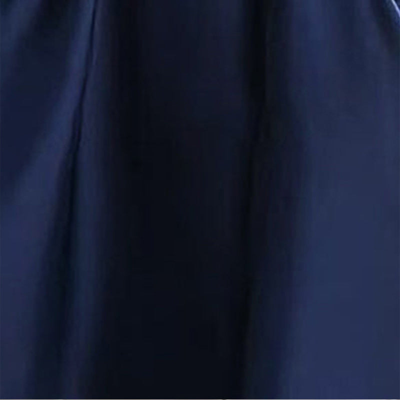 Women's Elegant Solid Cross V-Neck Midi Dress With Flared Skirt And Pockets Spring Summer Formal Dress