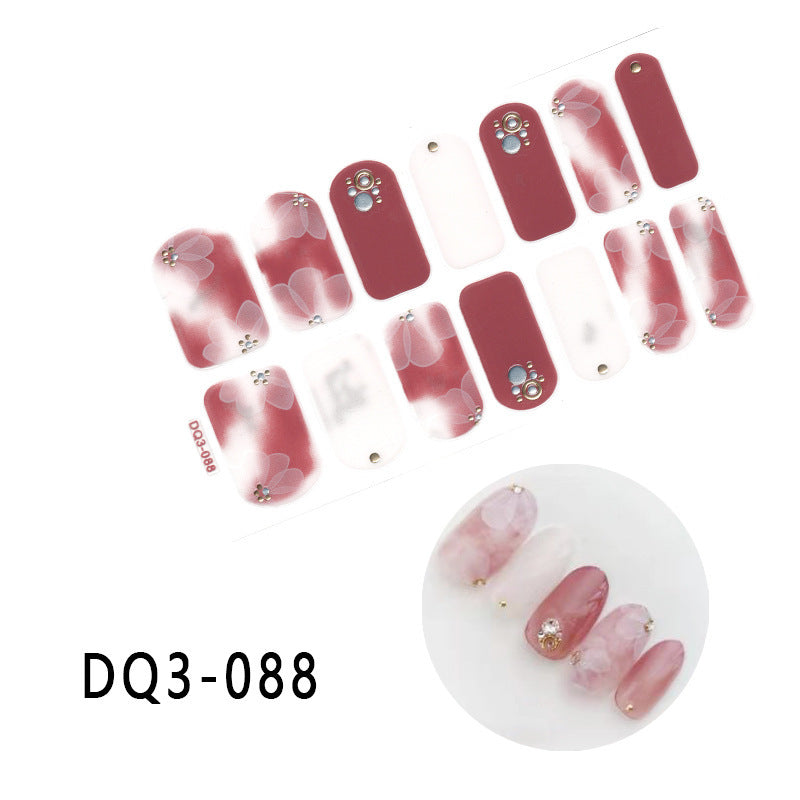 Gilding  Diamond Tearable Nail Sticker Color Gradient