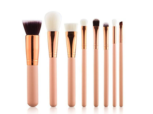 New 8 makeup brushes 8 pink makeup brushes pink rose gold makeup brushes full set of makeup tool sets