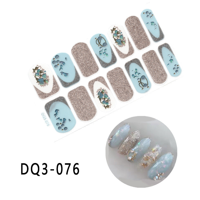 Gilding  Diamond Tearable Nail Sticker Color Gradient