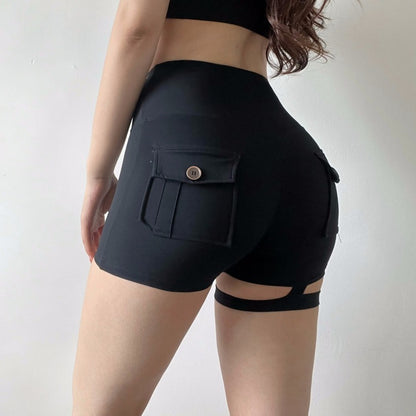 Sports Women's Pocket High-waisted Trousers