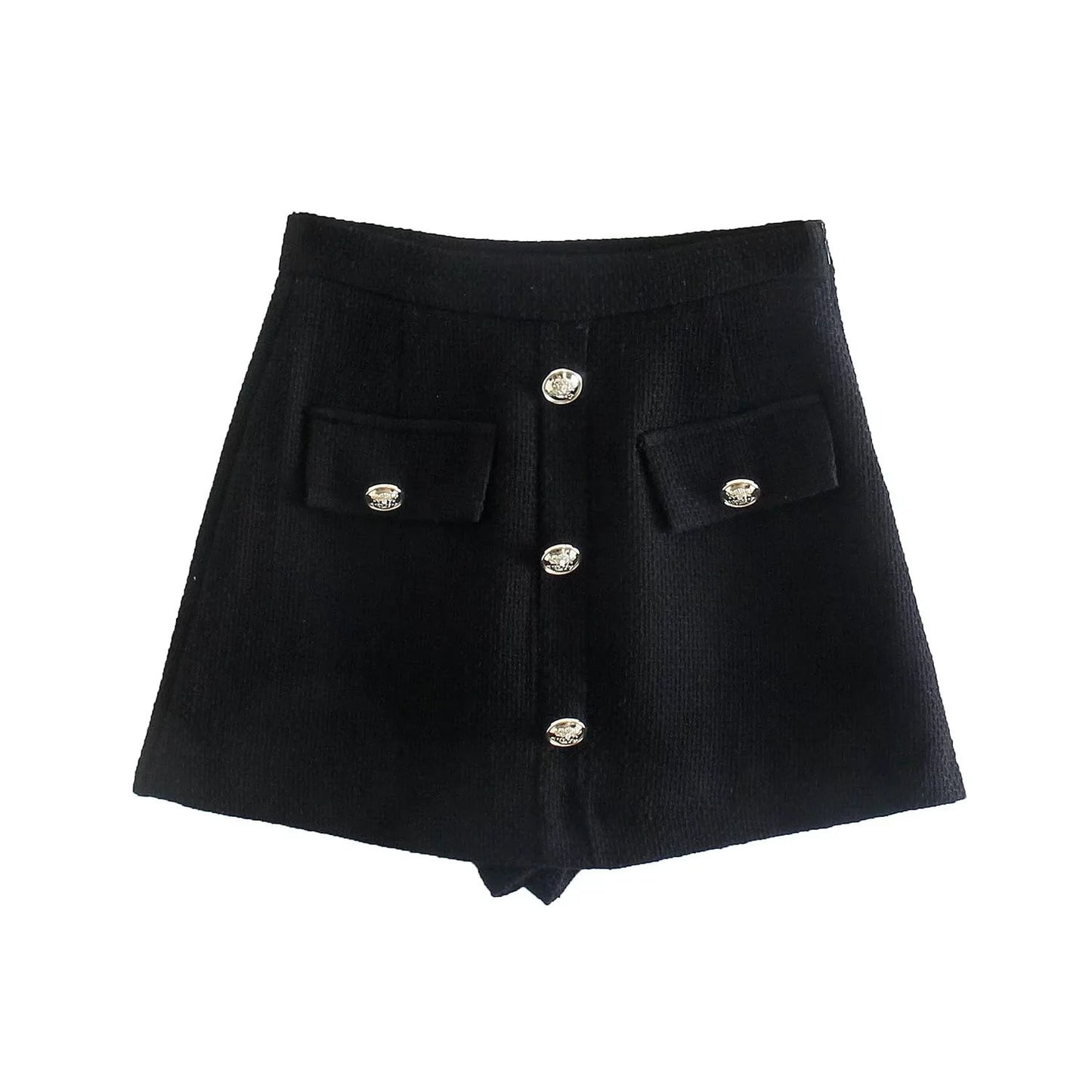 Textured Small Suit Jacket High-waisted Skirt Blouse And Pants Women