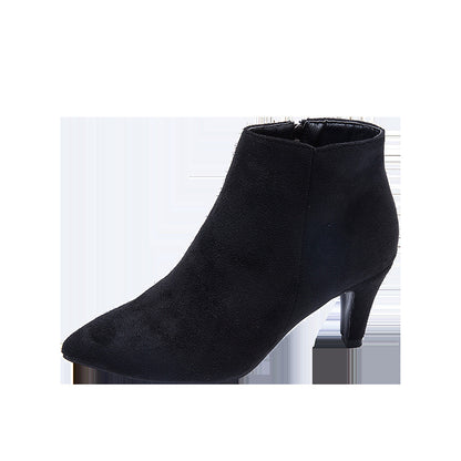 Pointed Toe Stiletto Mid-heel Non-slip Women's Boots