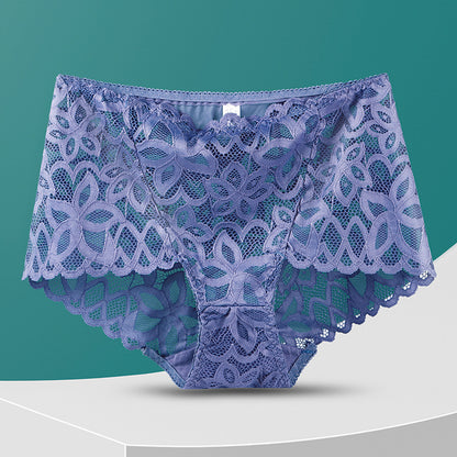 Fashion Women's High-waisted Panties Hollow Out