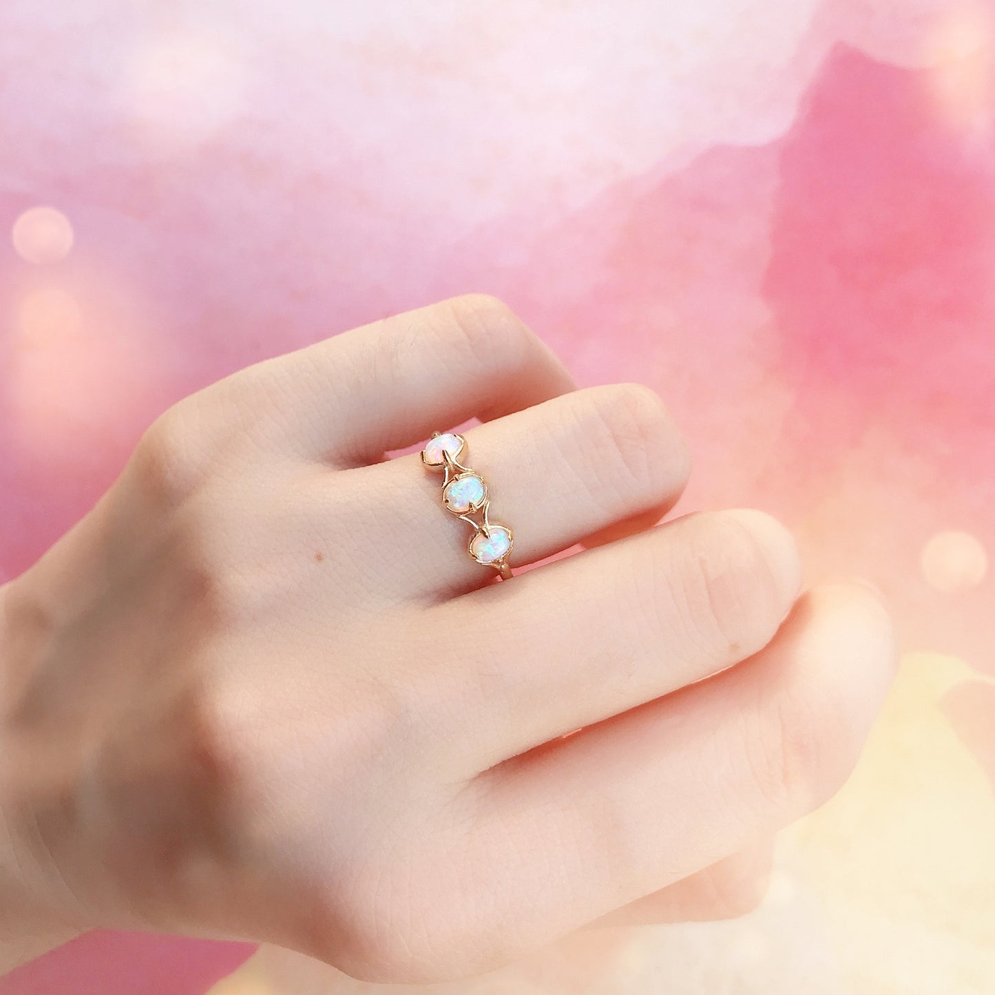 Japanese Light Luxury Jewelry 925 Sterling Silver Ring Colorful