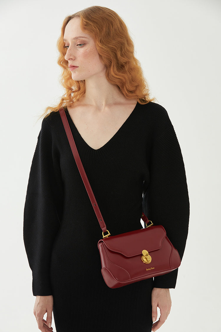 Sac à bandoulière en cuir de niche pour femme de haute qualité