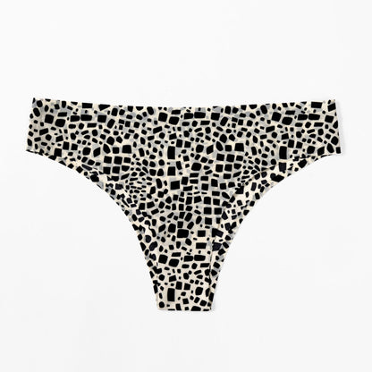 Leopard Print Underwear Women's Breathable Traceless Ice Silk Briefs