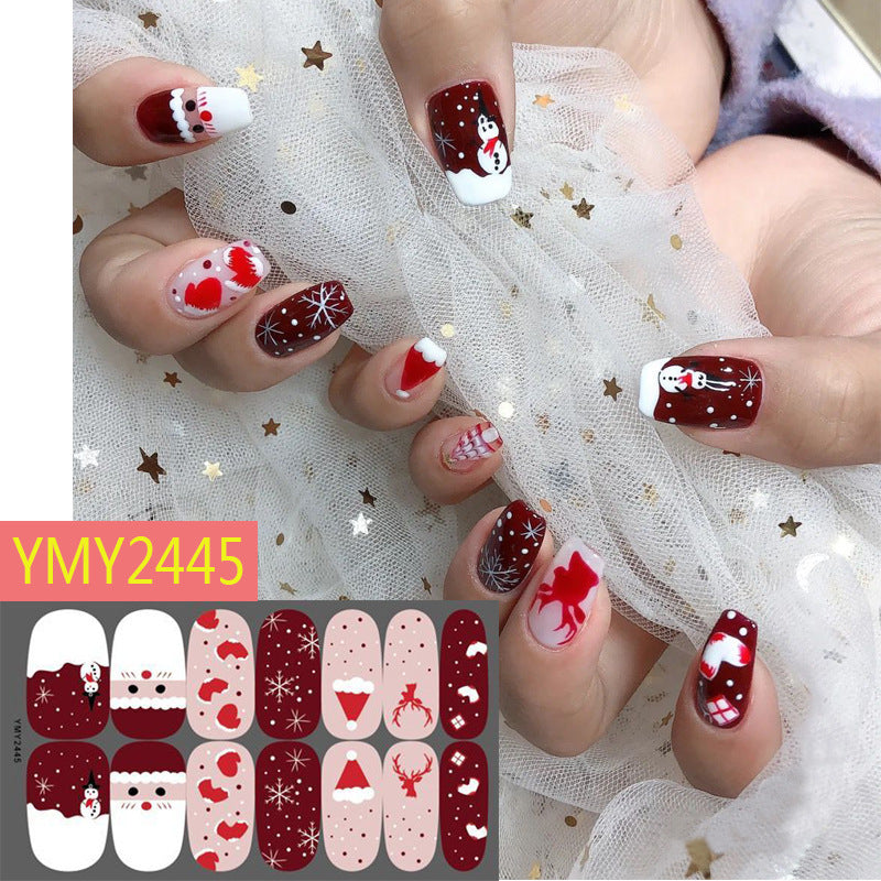 Manicure Christmas Ultra-thin Strap Adhesive Nail Sticker