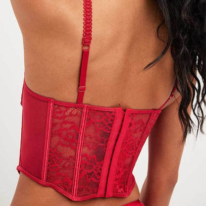 Women's Thin Lace Tight Fishbone Corset Underwear