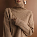 Knitwear Long-sleeved Outer Wear Shirt in Dark camel