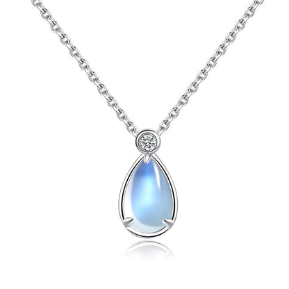 Women's 925 Sterling Silver Moonstone Necklace