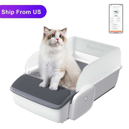 Automatic Cat Litter Box Self-cleaning Open Smart Cat Litter Box Cat Products