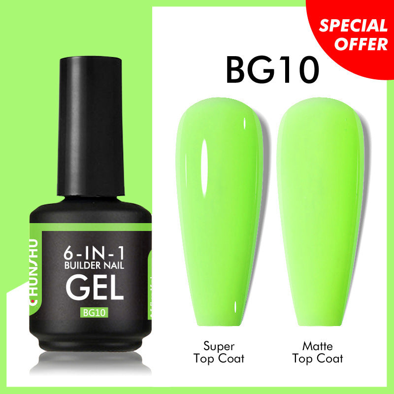 6 IN 1 Extension Gel 15ML Builder Nail Gel In A