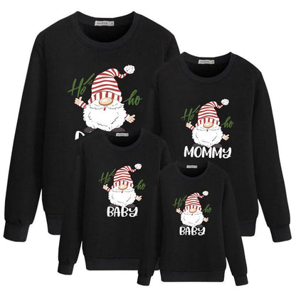 Christmas Dwarf Creative Funny Print Crew Neck Top
