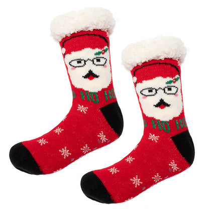 Household Fashionable Winter Christmas Floor Socks