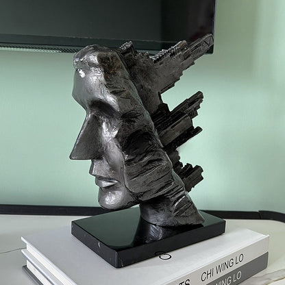 Modern Light Luxury Building Wind Incomplete Head Portrait Decoration Office Desk Surface Panel Soft Decoration