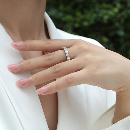 Starlight - A Fashionable And Luxurious Jewelry Accessory Set With Moissanite S925 Sterling Silver And Platinum-plated Diamond