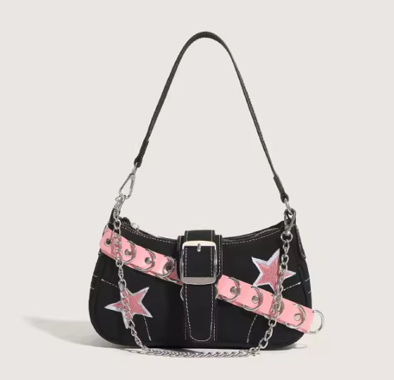 New Special-interest Design Laser Love Underarm Y2g Crossbody Bag