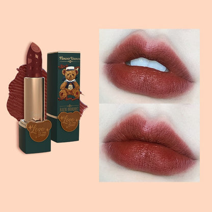 Flower Know Lipstick Circus Dry Rose Color Students