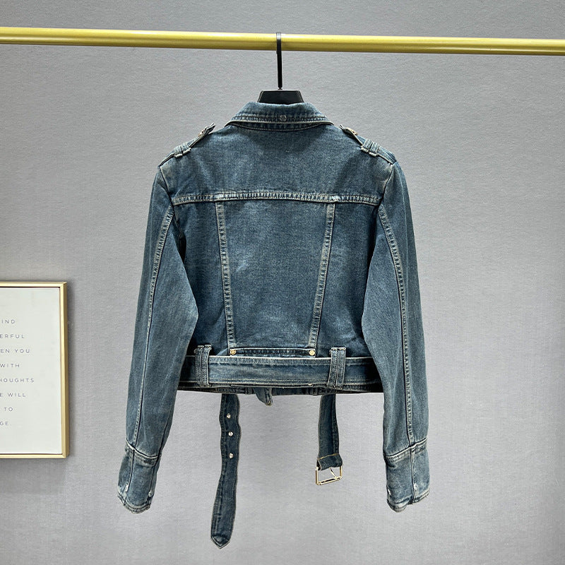 Short Denim Coat Women's Loose Slimming