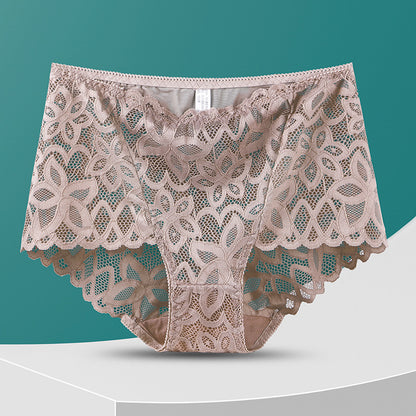 Fashion Women's High-waisted Panties Hollow Out