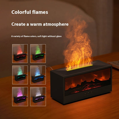 Simulated 3D Fireplace Flame Aroma Diffuser