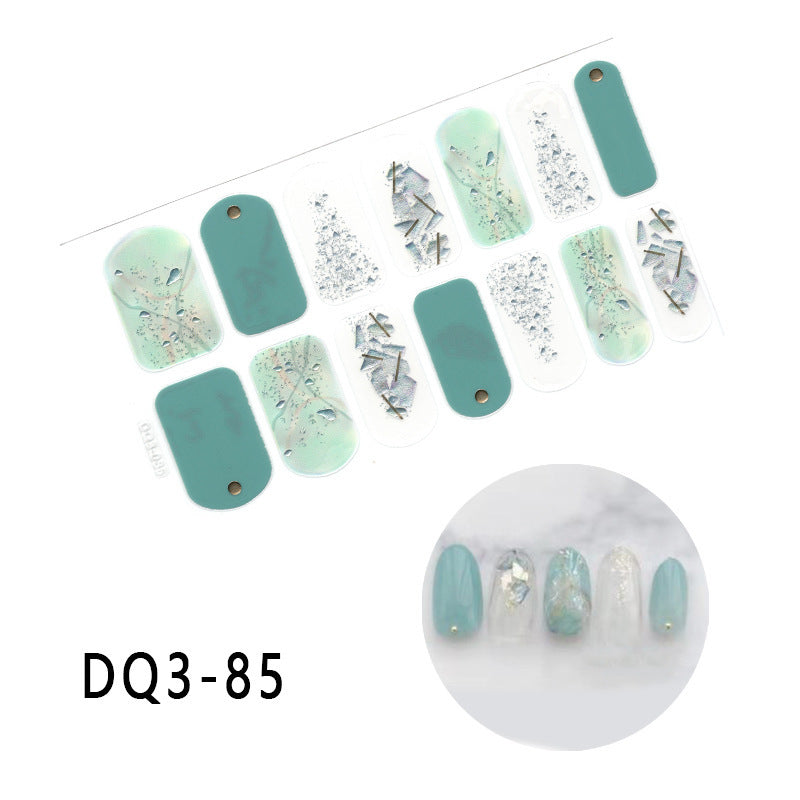 Gilding  Diamond Tearable Nail Sticker Color Gradient