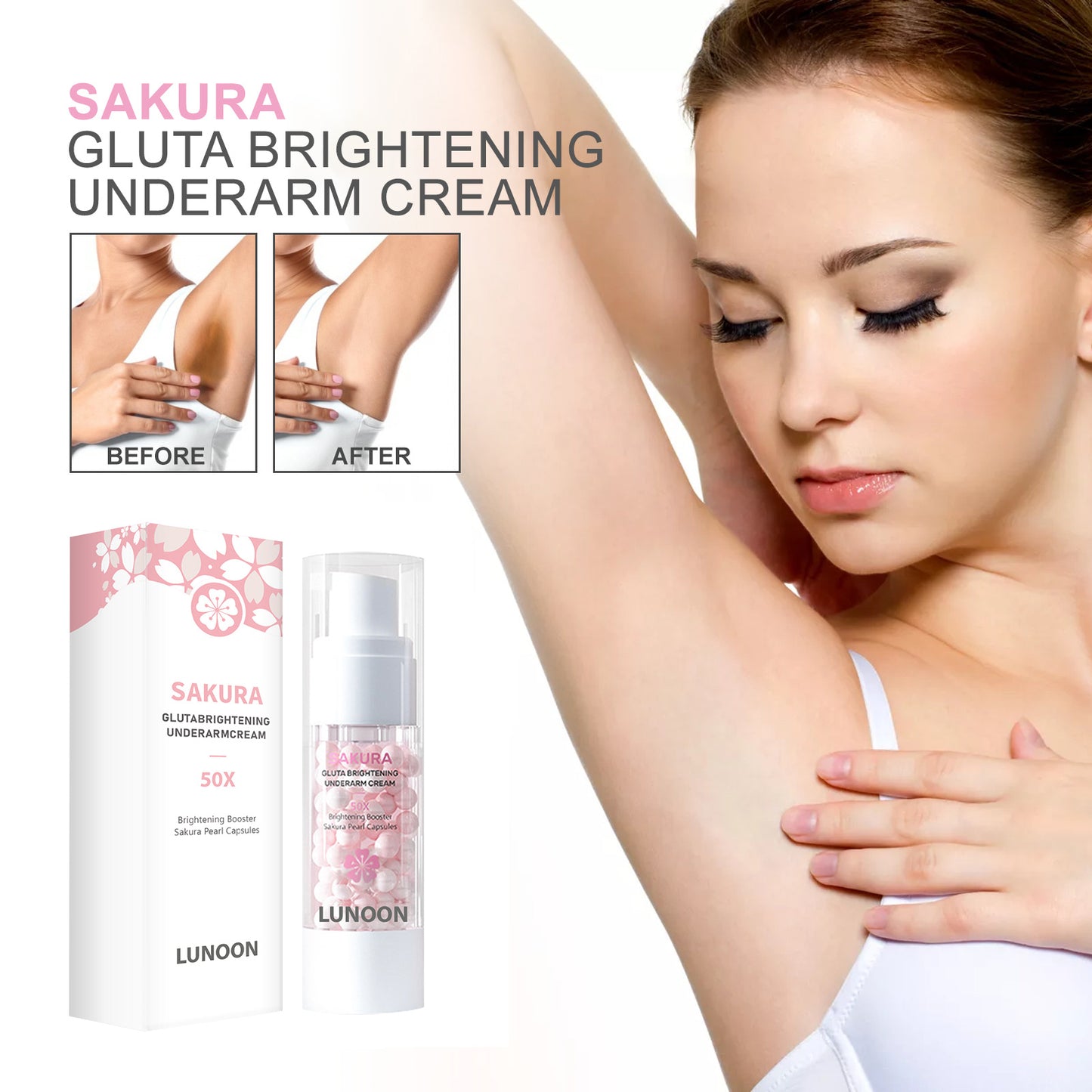 Sakura Gluta Brightening Underarm Cream