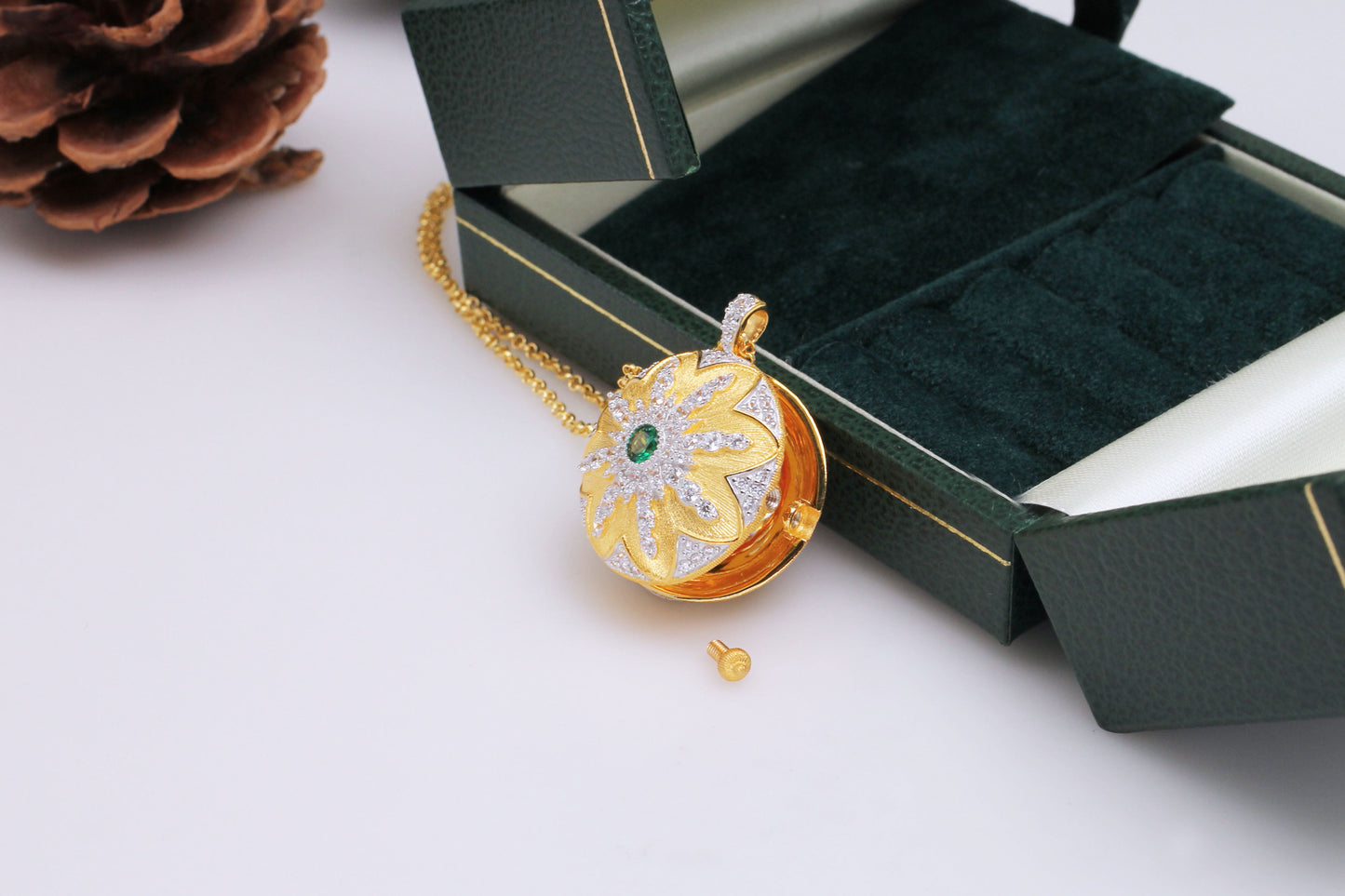 Luxury Custom 925 Silver Plated Photo Clip Necklace