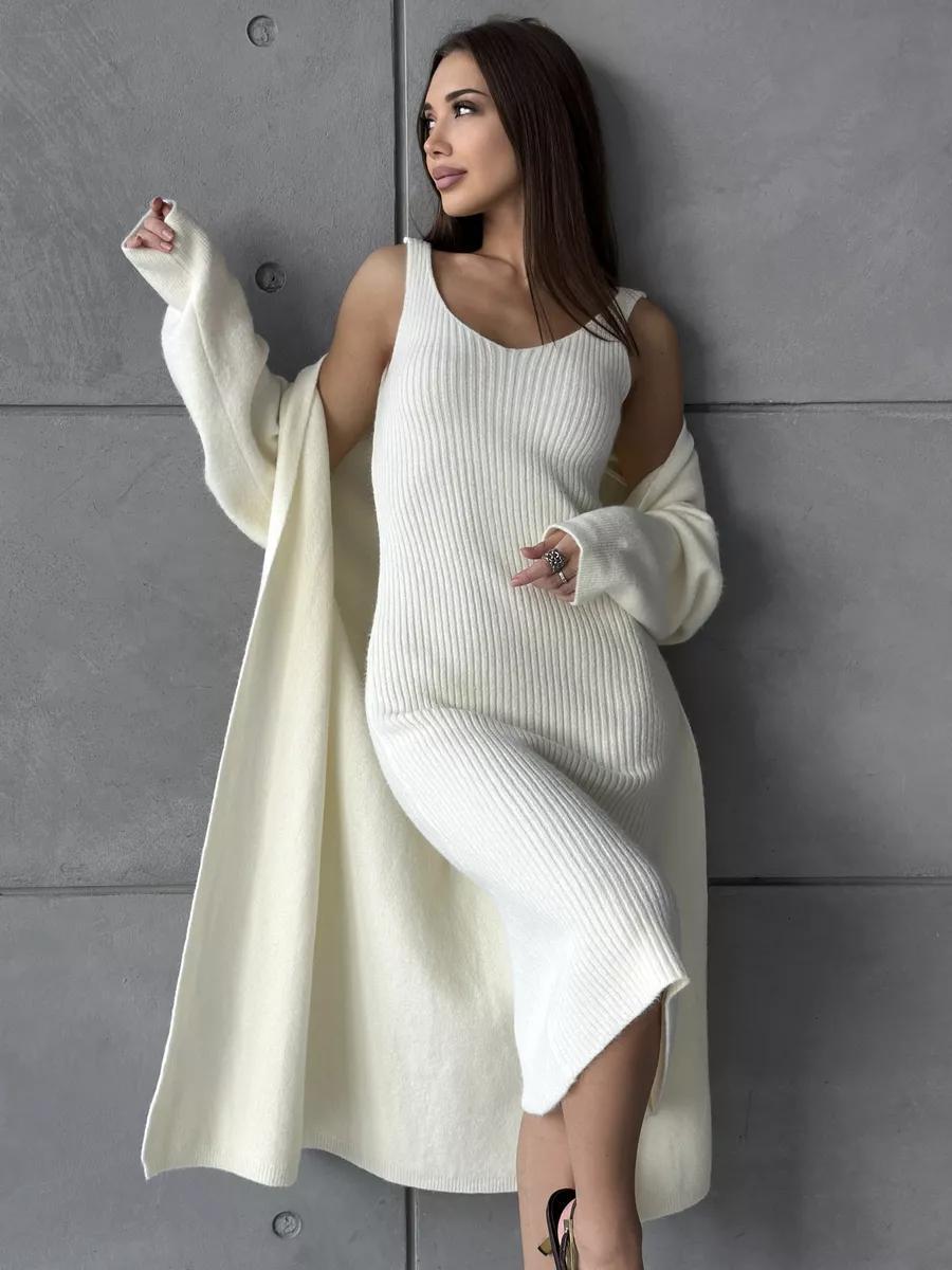 Knitted Dress Fashion Women's Wear Knitted Long Sleeve