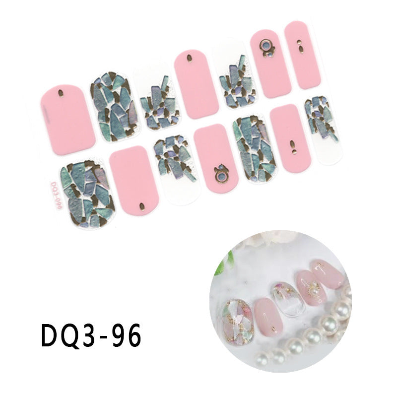 Gilding  Diamond Tearable Nail Sticker Color Gradient