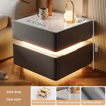 Light Luxury Multi-function Wireless Charging Bluetooth Smart Bed Cabinet Smart