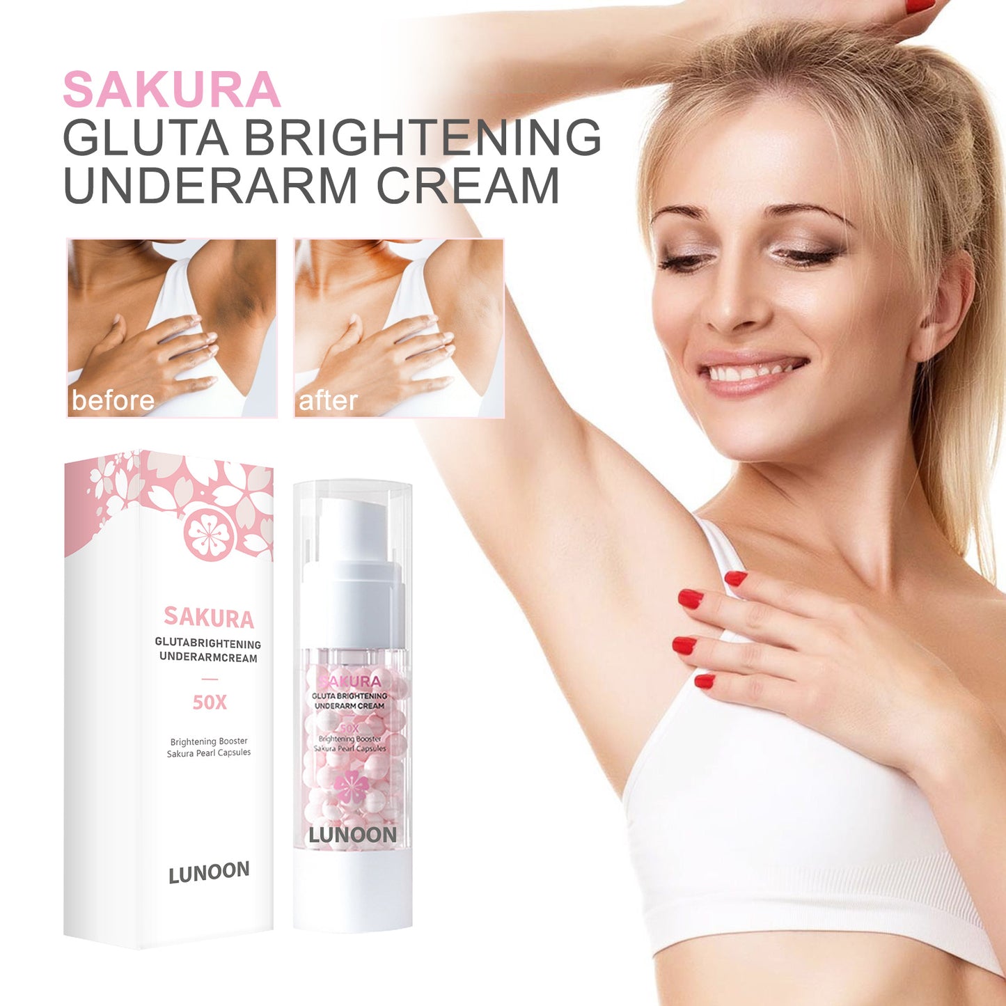 Sakura Gluta Brightening Underarm Cream